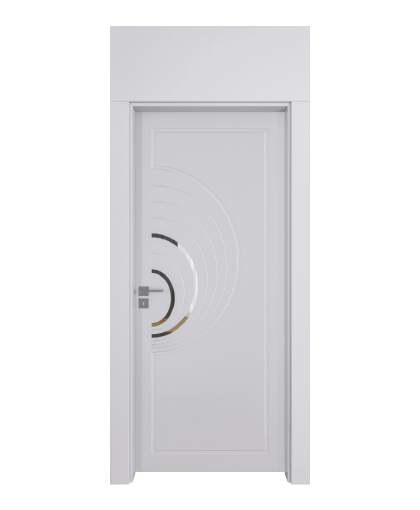 BY-6005V Porte intérieure Laqué Vitrée